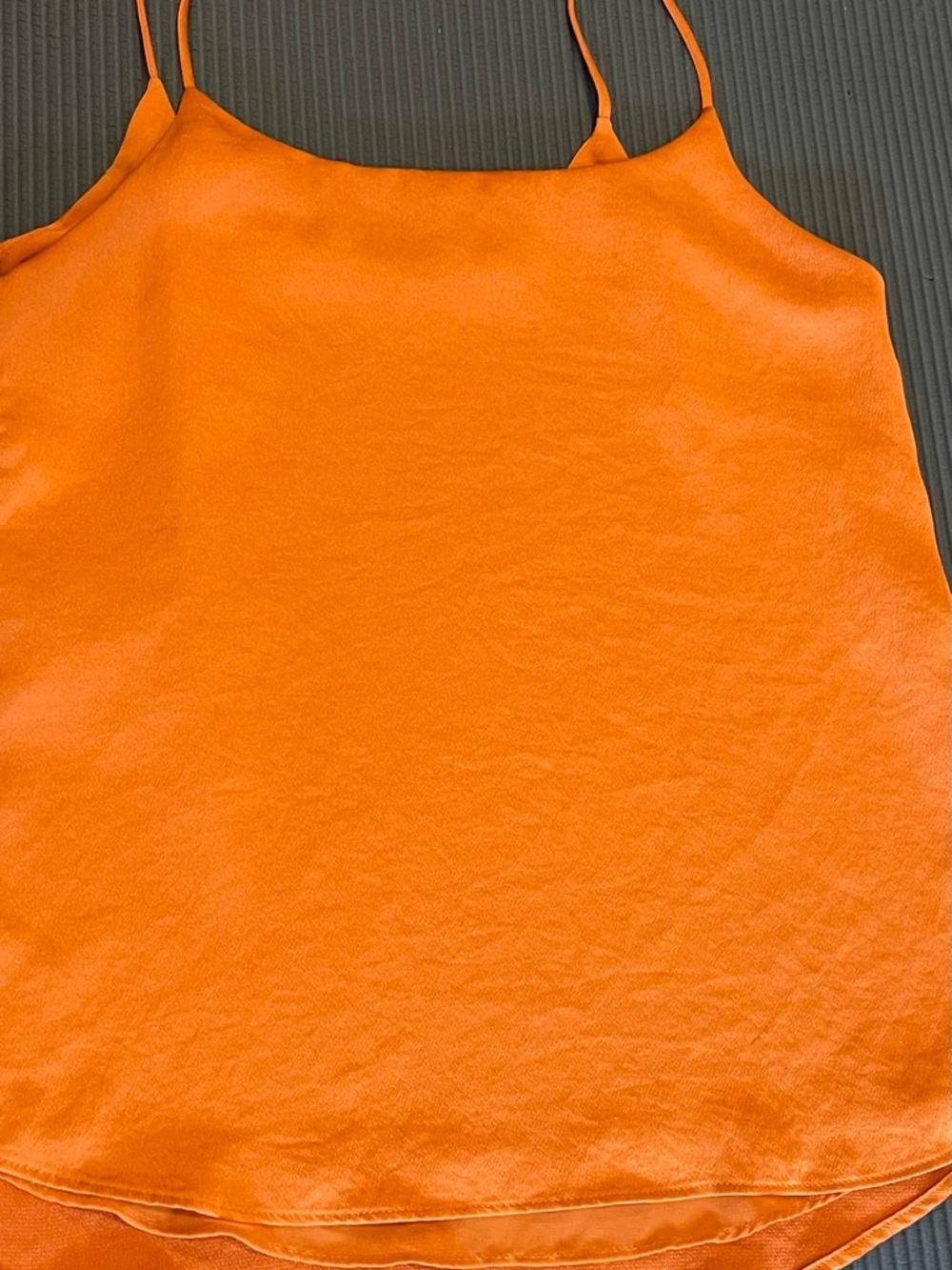 Bar III Orange Satin Spaghetti Strap Cami - Picture 3 of 3